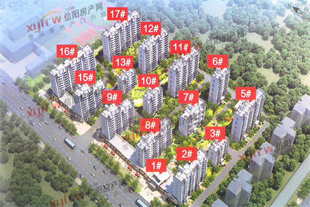 蓝鹰美庐3室2厅2卫1阳台123.2㎡带超大入户花园